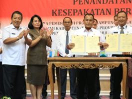 Kepala Daerah Se Lampung M.o.U Bersama Kejaksaan