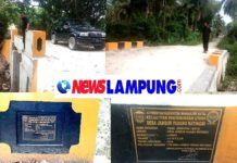 Pembangunan Jembatan Termahal DD Desa Jambur Padang Matinggi Diduga Di Mark Up