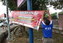 Jalankan Instruksi Bupati Lamsel, Sehari Sat Pol PP Berhasil Tertibkan Ribuan Atribut Jenis Bener dan Spanduk