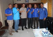 KAPOLRES MADINA AKBP HORAS TUA SILALAHI SIK,MSI TERIMA KUNJUNGAN DPD KNPI KAB MADINA