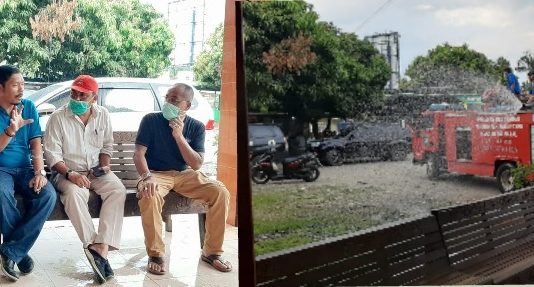 Gugus Tugas Percepatan Penanganan Covid-19 Madina Lakukan Penyemprotan Disinfektan