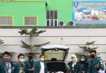 Himakta Unila Turun Jalan Berbagi Kemasyarakatan