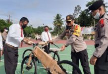 Kapolres Madina Berikan Reward Dan Delapan Unit Sepeda Kepada Personil Sat Narkoba Yang Berprestasi