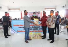 Giliran PT BBJ Serahkan Bantuan Covid 19
