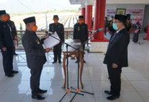 Bupati Lamsel Nanang Ermanto Resmi Melantik Sekda Thamrin