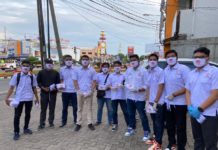 DPW PGK Lampung bagi masker dan ajak masyarakat lawan Covid 19