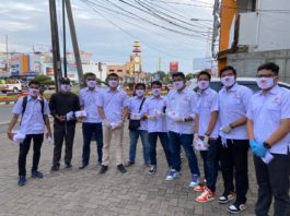 DPW PGK Lampung bagi masker dan ajak masyarakat lawan Covid 19