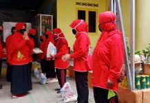 IGTKI Kabupaten Pringsewu Memberikan Sembako Kepada Guru-guru Dampak Sosial Covid-19