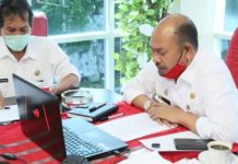 Bupati Taput Pimpin Vidcon Rakor Bersama 15 Camat