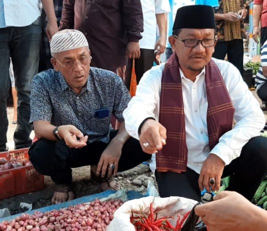 Warga Antusias Sambut Zubeir Lubis Di Pasar Kotanopan