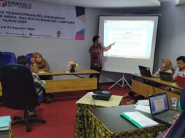 Bawaslu Kota Bandar Lampung Gelar Rakernis