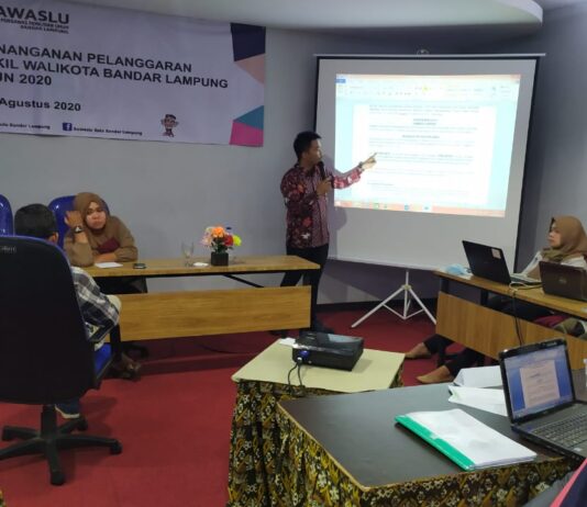 Bawaslu Kota Bandar Lampung Gelar Rakernis