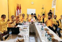 TONY EKA CANDRA HADIRI RAKOR VIRTUAL DI GOLKAR LAMSEL
