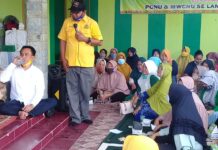 Silaturahmi Bunda Rina TEC Bersama “Emak-Emak” Berlangsung Tertib Sesuai Protokol Kesehatan.