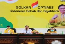 Rakor, Ketua DPD Golkar Lampung Sosialisasikan Hasil Rapimnas