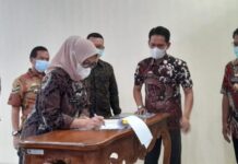 Pemkab Lamsel Tanda Tangani PKS Dengan Bank Lampung