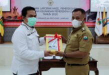 Pemkab Lamsel Raih Opini WTP dari BPK RI Perwakilan Lampung