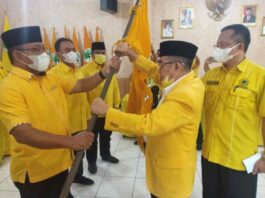 Terpilih Aklamasi, A. Beni Raharjo Dilantik Ketua DPD golkar Lampung Selatan Periode 2020-2025