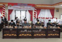 DPRD Lamsel Gelar Rapat Paripurna Ranperda Perubahan APBD tahun 2021