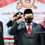 Ketua DPRD Lamsel Hadiri Peringatan Bhayangkara Ke 75 Polres Lamsel