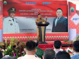 Bupati Lamsel Lounching Bayar Pajak Daerah Secara Online