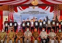 Sekda Thamrin Hadiri Penyerahaan 6.633 bidang Sertifikat Tanah Untuk Masyarakat Lamsel Secara Virtual