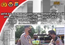 Plt. Kapolsek Batang Natal Iptu Jalaluddin Nasution Dapat Reward Dari Kapolres Madina”*