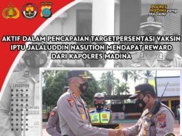 Plt. Kapolsek Batang Natal Iptu Jalaluddin Nasution Dapat Reward Dari Kapolres Madina”*