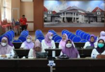 Jalin Silaturahmi Dan Tingkatkan Pengetahuan Agama, TP PKK Lampung Selatan Ikuti Pengajian Bersama Pemprov Lampung