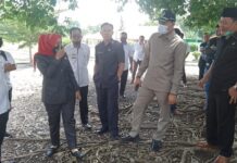 Adanya Laporan Masyarakat, Komisi III DPRD Lampung Selatan Sidak Pembangunan Gedung SMPN 1 Palas.