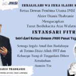 Ketua Dewan Pembina Utama JMSI Provinsi Lampung, Alzier Dianis Thabranie Mengucapkan Turut Berdukacita Atas Meninggalnya Istri Ketua Umum JMSI