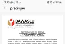 BAWASLU LAMSEL UMUMKAN CALON PANWASCAM