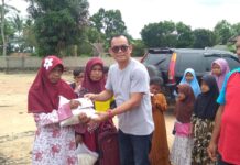Peduli Pendidikan, K3S Lampung Selatan Beri Bantuan Korban Banjir di Dua Kecamatan