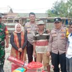 Kapolsek, Camat dan Danramil Natar Sambangi korban Puting Beliung.