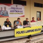 Release akhir tahun Polres Lampung Selatan, berhasil selesain 70 % kasus C3