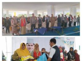 Kementrian BUMN Pusat Bersama ASDP Cabang Bakauheni Gelar Sembako Murah