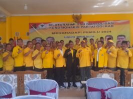 Penguatan Partai, Sekretaris DPD I Golkar Lakukan Konsolidasi dan Silaturahmi Bersama Bacaleg dan Pengurus Golkar