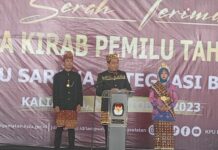 Bupati Lampung Selatan H. Nanang Ermanto Membuka Secara Resmi Pelaksanaan Kirap Pemilu di Lampung Selatan