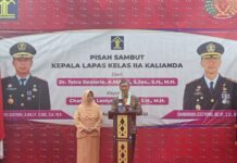 Candran Listiyono Resmi Jabat Kalapas Kalianda, Nyatakan Bersedia Membuka Diri Untuk Awak Media di Lampung Selatan