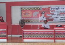 SETELAH KUKUHKAN KETUA PAUD DESA DAN KECAMATAN SE LAMSEL, BUNDA WINARNI NANANG ERMANTO MEMBUKA SOSIALISASI PAUD HOLISTIK INTEGRATIF