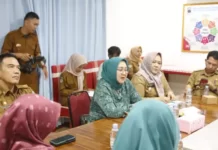Pra Kunjungan Ketua TP PKK Kabupaten Kampar ke Lampung Selatan, Asisten Pemerintah dan Kesra Menggelar Rapat Koordinasi