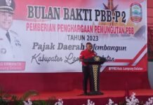 Bulan Bakti PBB-P2, Bupati Beri Kepastian Pelaku Usaha Aman, Nyaman, dan Sejuk Jalankan Usahanya di Lamsel