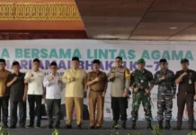 Sekda Lamsel Thamrin Hadiri Acara Doa Bersama Lintas Agama Hari Amal Bakti Ke 78