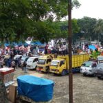 TUNTUT PELEPASAN STATUS TANAH HUTAN, RATUSAN MASSA REGISTER 1 WAY PISANG DARI TUJUH DESA GELAR UNJUK RASA