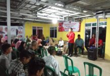 Ratusan Warga Canggu Kalianda Kompak Teriakan Coblos Nomor 3 Merik Havit