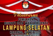 Komisi Pemilihan Umum (KPU) Kabupaten Lampung Selatan (Lamsel) gandeng Band Type-X dan Bintang Pantura 3 untuk memeriahkan peluncuran pemilihan Bupati dan Wakil Bupati tahun 2024.