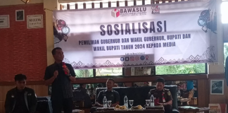 Sosialisasi Pilkada 2024, Bawaslu Lamsel Ajak Media Ikut Lakukan Pengawasan