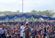 Gelaran Jalan Sehat DPC Projo Lamsel Bersama Balonbup Radityo Egi Pratama Berjalan Sukses