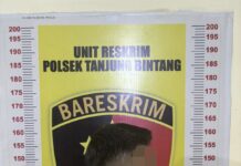 Dua pelaku rumah kosong di tangkap Polisi Tanjung Bintang.