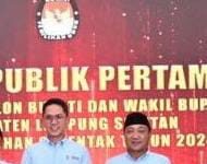 Egi-Syaiful Kuasai Panggung Debat Publik Perdana Calon Bupati dan Wakil Bupati Lampung Selatan.